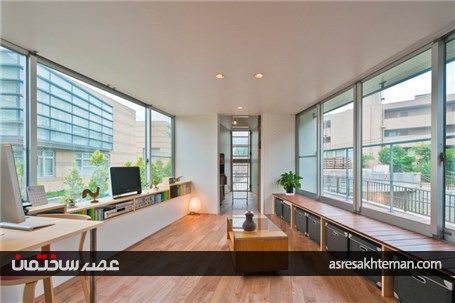 تصاویری از معماری شگفت انگیز یک خانه 55 مترمربعی