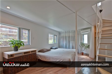 تصاویری از معماری شگفت انگیز یک خانه 55 مترمربعی