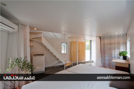 تصاویری از معماری شگفت انگیز یک خانه 55 مترمربعی
