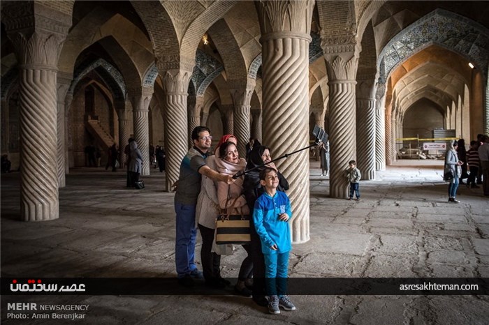 گردشگران نوروزی در مسجد وکیل شیراز