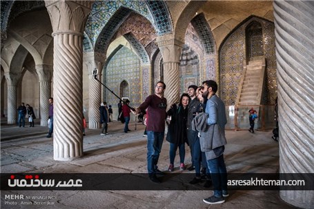 گردشگران نوروزی در مسجد وکیل شیراز