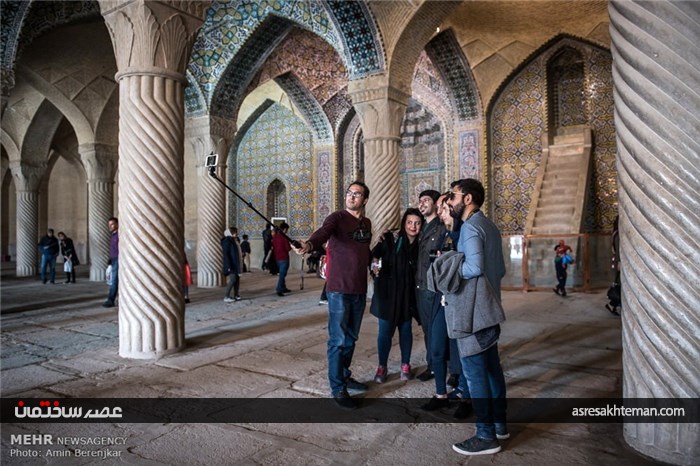 گردشگران نوروزی در مسجد وکیل شیراز