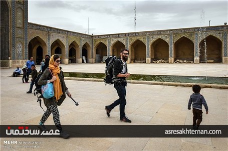 گردشگران نوروزی در مسجد وکیل شیراز