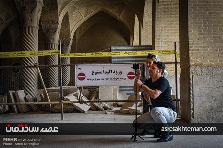 گردشگران نوروزی در مسجد وکیل شیراز