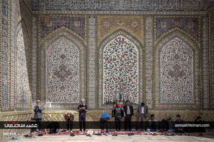 گردشگران نوروزی در مسجد وکیل شیراز