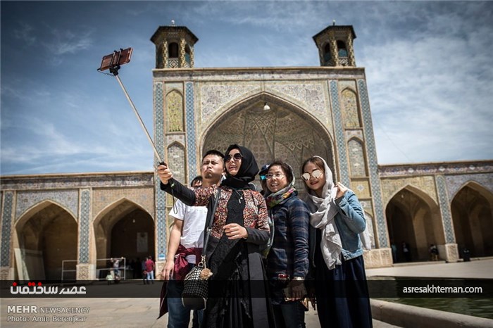 گردشگران نوروزی در مسجد وکیل شیراز