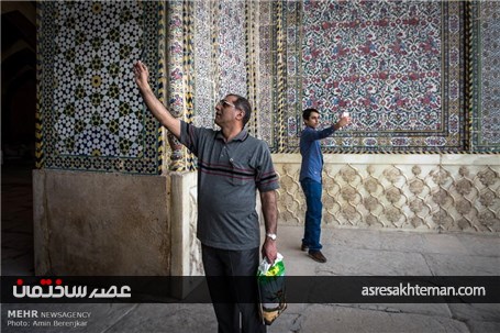 گردشگران نوروزی در مسجد وکیل شیراز