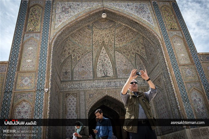 گردشگران نوروزی در مسجد وکیل شیراز
