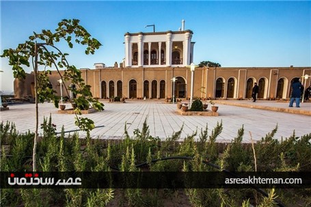 باغ عمارت قجری فتح‌آباد نگین گردشگری کرمان+تصاویر