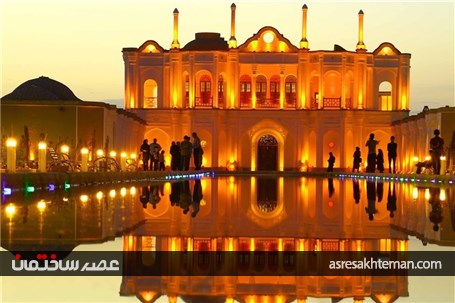 باغ عمارت قجری فتح‌آباد نگین گردشگری کرمان+تصاویر