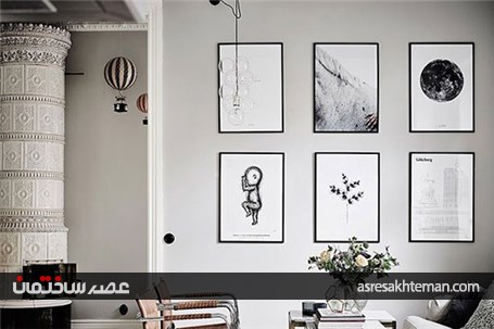 مدل چیدن قاب عکس ها را یاد بگیرید
