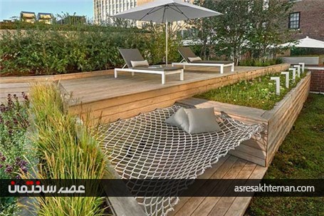 ایده جذاب برای طراحی تراس و پشت بام