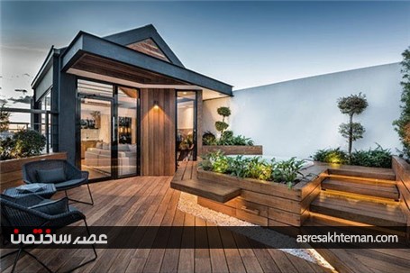 ایده جذاب برای طراحی تراس و پشت بام