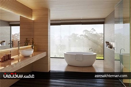 طراحی حمام لوکس با ایده های خاص