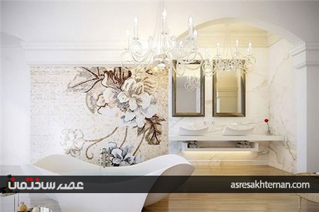 طراحی حمام لوکس با ایده های خاص