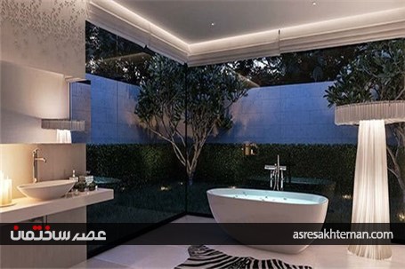 طراحی حمام لوکس با ایده های خاص