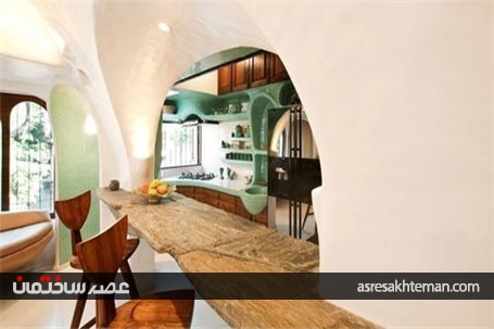 در این خانه هیچ خط راستی وجود ندارد!