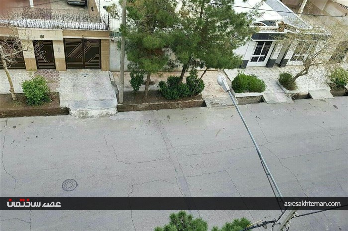 خسارات وارد شده به خیابان‌ها و ساختمان‌های مشهد پس از زلزله +تصاویر