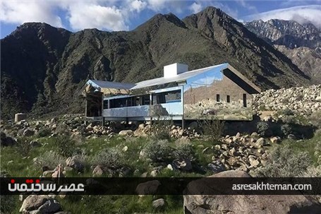خانه آینه ای در صحرای کالیفرنیا! +تصاویر