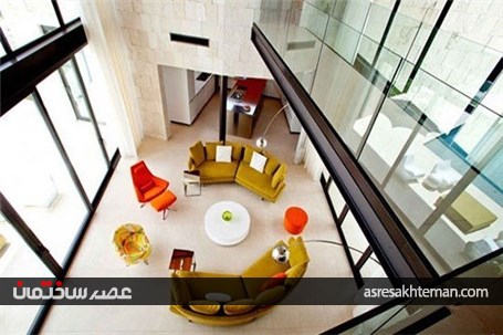 عکس هایی از دکوراسیون داخلی 15 نشیمن از نمای بالا