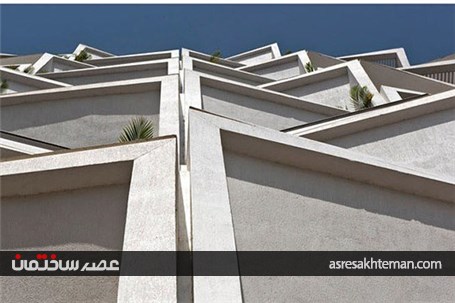 نگاهی به نمای ساختمان با معماری متفاوت و خاص در هندوستان