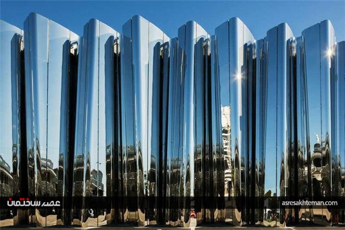 موزه ای با نمای موج دار و از جنس فولاد ضد زنگ در نیوزلند