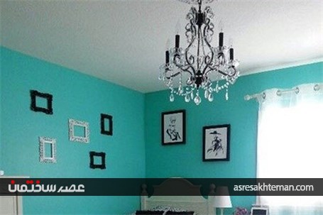نحوه استفاده از رنگ فیروزه‌ای در دکوراسیون اتاق خواب