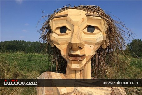 چوب های بازیافتی که تبدیل به مجسمه شدند +تصاویر