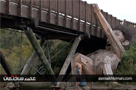 چوب های بازیافتی که تبدیل به مجسمه شدند +تصاویر