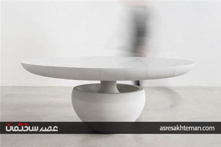 ساخت مبلمان خلاقانه با سیمان توسط طراحی ایتالیایی