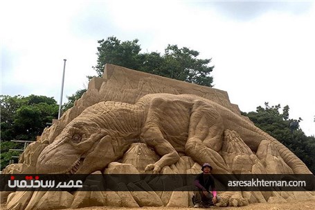 مجسمه های ماسه ای باورنکردنی هنرمند ژاپنی