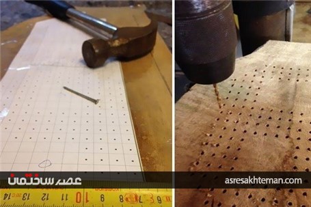 ساخت خلاقانه و جالب پلاک ساختمان با پیچ و تخته