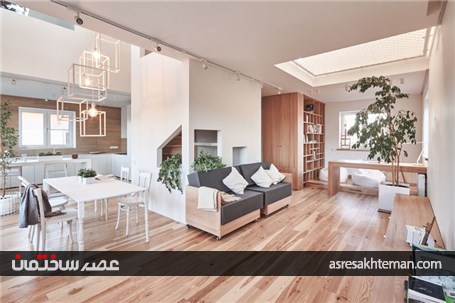 طراحی داخلی منزل دوبلکس شیک، مخصوص خانواده جوان