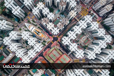 عکس های هوایی از هنگ کنگ که نمایش دهنده فاجعه برج سازی در این شهر هستند