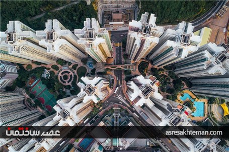 عکس های هوایی از هنگ کنگ که نمایش دهنده فاجعه برج سازی در این شهر هستند