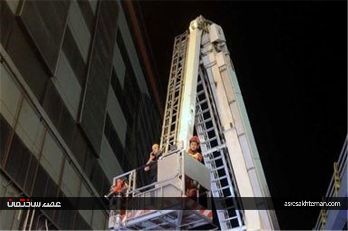 مانور اطفاء حریق در بازار علاء‌الدین +عکس