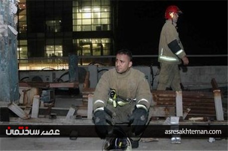 مانور اطفاء حریق در بازار علاء‌الدین +عکس