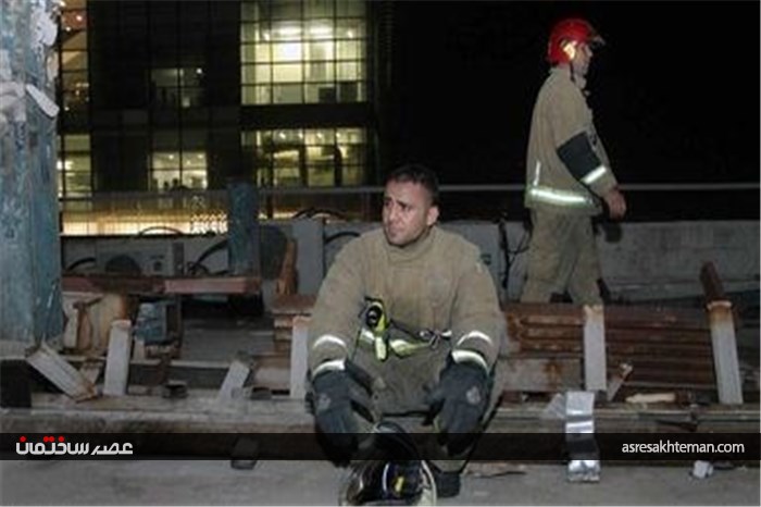 مانور اطفاء حریق در بازار علاء‌الدین +عکس