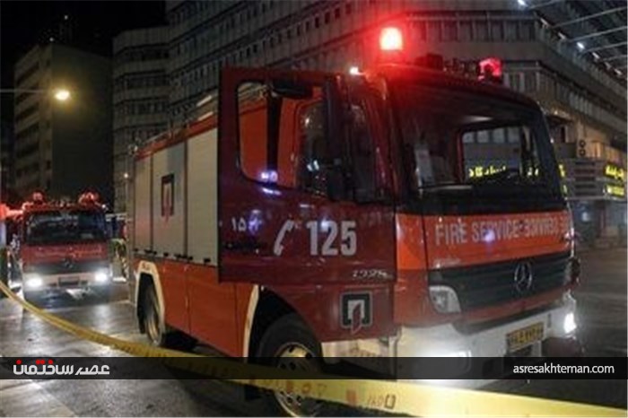مانور اطفاء حریق در بازار علاء‌الدین +عکس