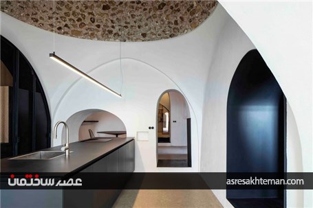 طراحی داخلی غار مدرن با کاربری مسکونی