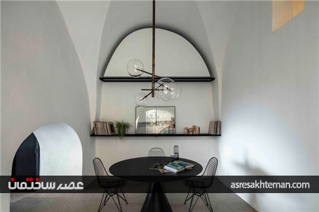طراحی داخلی غار مدرن با کاربری مسکونی