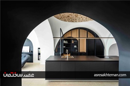 طراحی داخلی غار مدرن با کاربری مسکونی