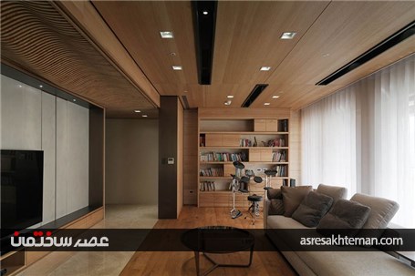 2 آپارتمان با طراحی متمرکز بر المان های چوبی