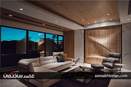 2 آپارتمان با طراحی متمرکز بر المان های چوبی