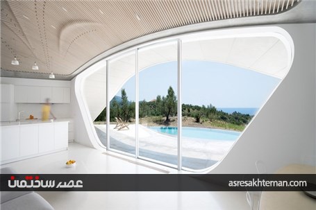معماری خیره کننده ویلایی در یونان!