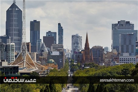 ساختمانی با نمای صورت در ملبورن که به یاد بومی های استرالیا طراحی شده