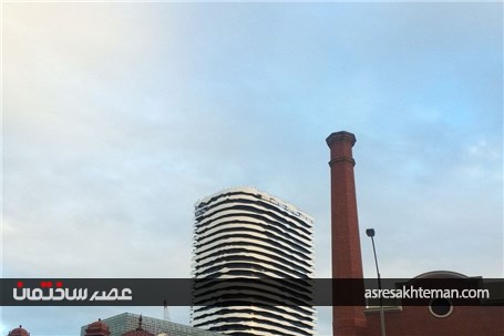 ساختمانی با نمای صورت در ملبورن که به یاد بومی های استرالیا طراحی شده