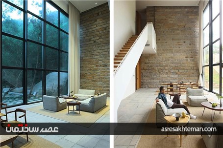 طراحی ویلای دوبلکس با الهام از طبیعت