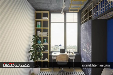 دکوراسیون داخلی آپارتمانی خلاقانه و دارای سبک