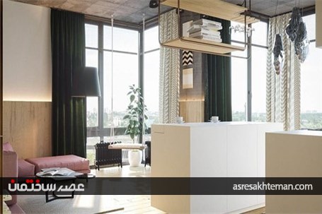 دکوراسیون داخلی آپارتمانی خلاقانه و دارای سبک